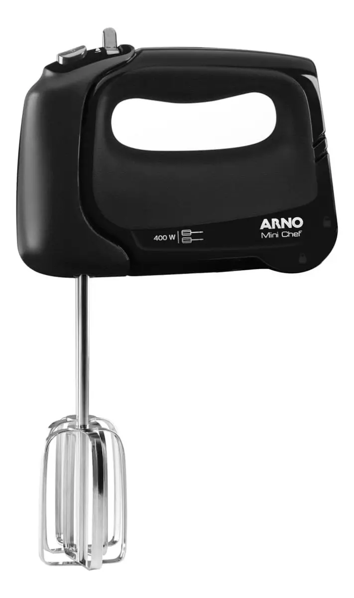 Batedeira Portátil Arno Facilita Preta – 220V (Modelo HM11)
